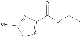 Molecular Structure of 774608-88-7 (5-CHLORO-1H-1,2,4-TRIAZOLE-3-CARBOXYLIC ACID ETHYL ESTER)
